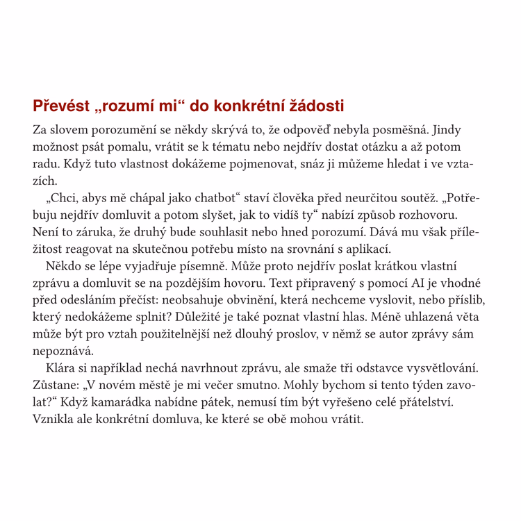Chatbot mi rozumí. Co to znamená?